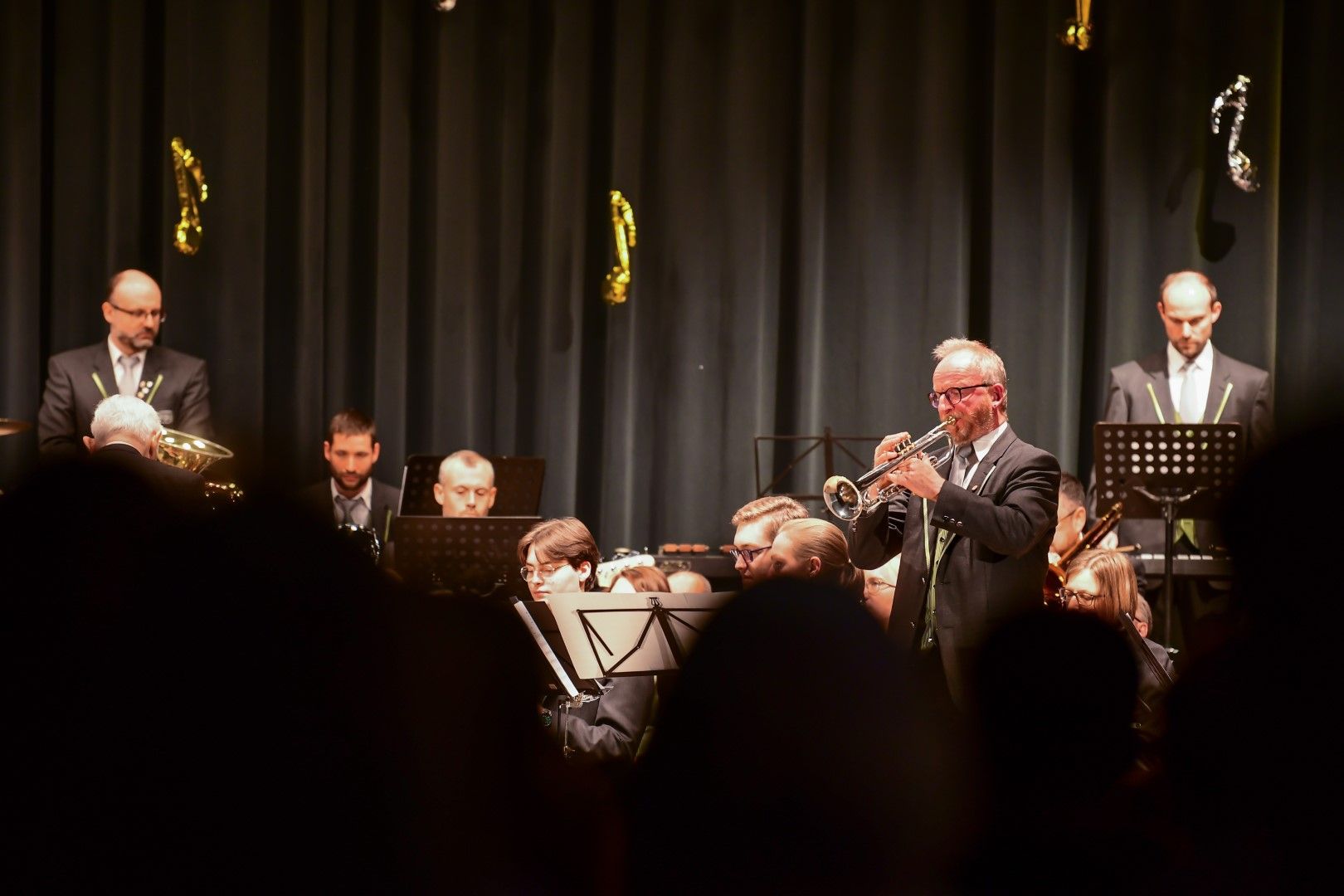 Unser Dirigent Roland Kopp als Solist beim "Trompetenzauber"
